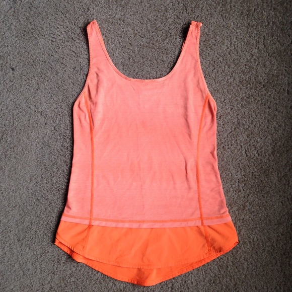 Lululemon Run: Mod Moves Singlet in 🍊 Orange Sz 6 - Picture 3 of 8